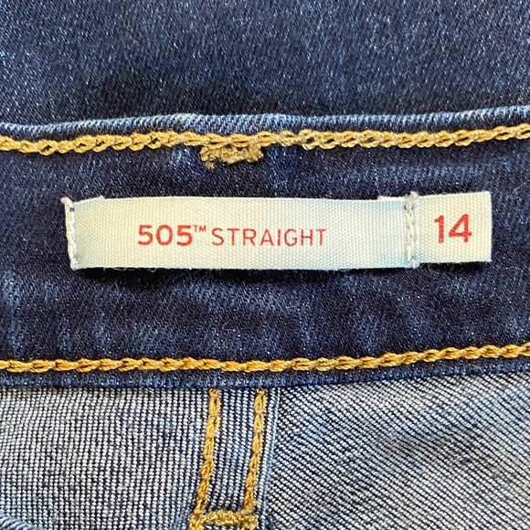 Levi's Indigo 505 Straight Leg Women's Jeans - Picture 2 of 10